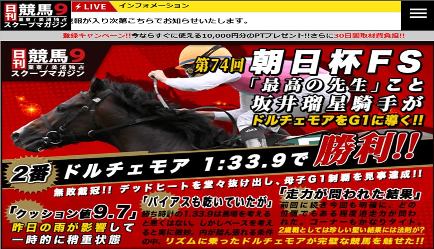 【閉鎖】日刊競馬９